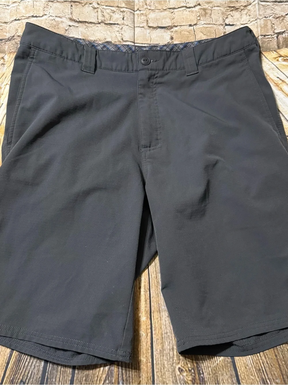 The North Face Gray Flat Front Quick Dry Shorts